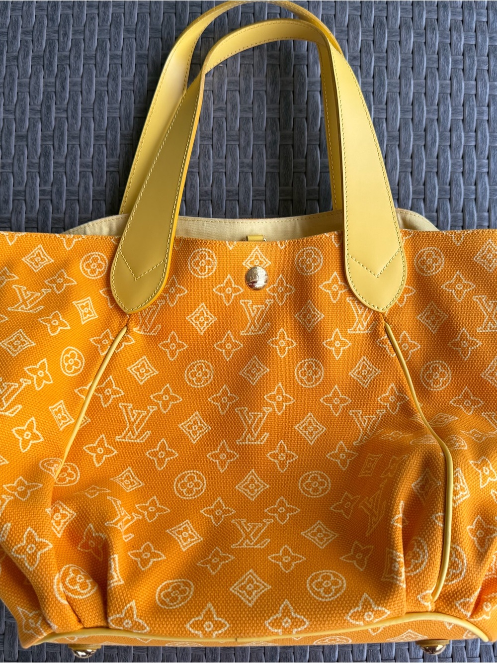 Louis Vuitton Yellow and Orange Monogram Canvas Tote
